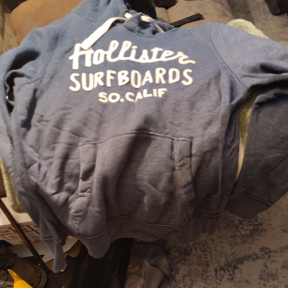 Hollister Surfboards Blue Hoodie for Men